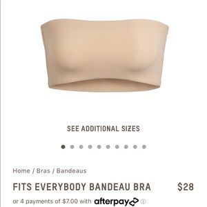 SKIMS Fits Everybody Bandeau Bra CLAY